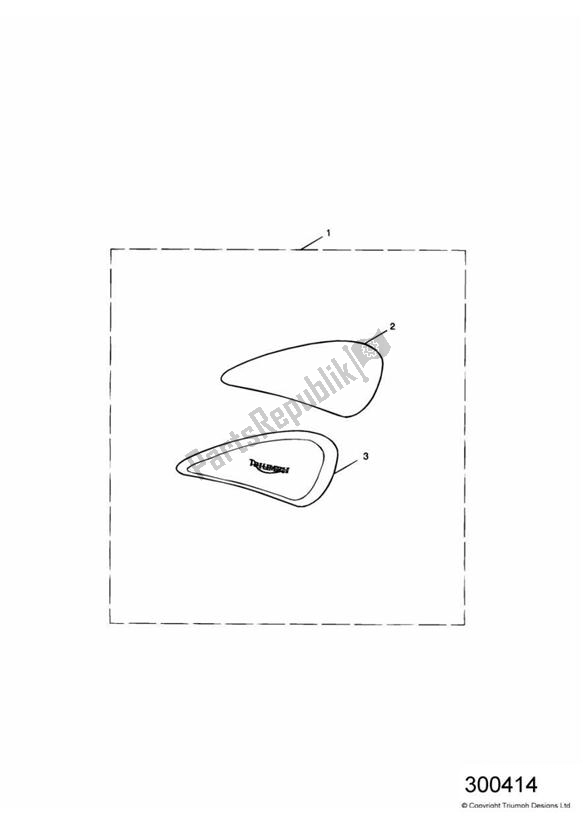 Wszystkie części do Zestaw Nakolanników Triumph America Carburettor 790 2002 - 2007